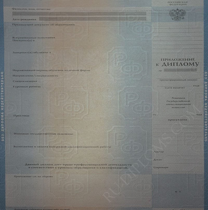 Диплом бакалавра 2004-2009 год  